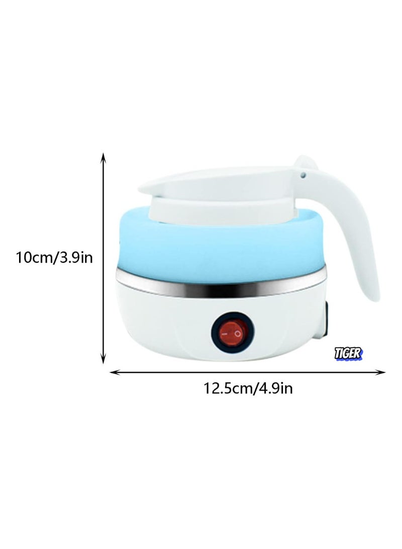 TIGER Title: Portable Silicone Mini Collapsible Electric Kettle - Compact Foldable Travel Water Heater Jug with Fast Boil Technology, Lightweight & Space-Saving Design for Travel, Camping & Everyday Use  - Image 2