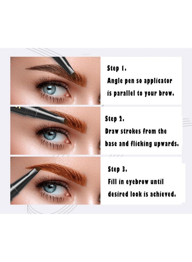 Linble Easy Fill Hair-like Eyebrow Pen, with Liquid Fork-tips Microfilling Applicator, Mimics Natural Brow Makeup by “Linble” (#1 Soft Brown) - Image 4