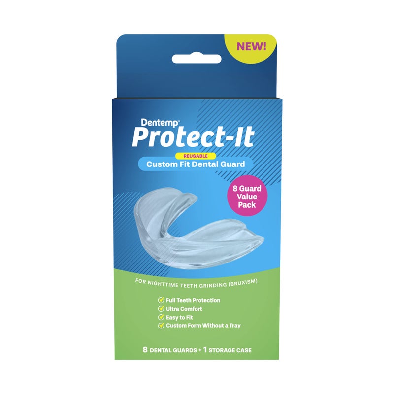 Dentemp Protect-It Custom Fit Mouth Guard 8 Pack for Teeth Grinding at Night - Night Guards for Sleep - Image 2