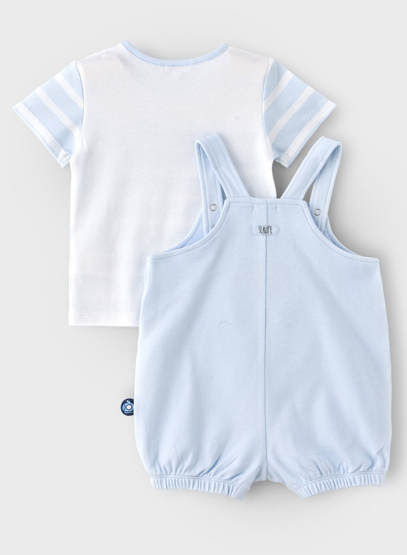 بوو بوو BooBoo Kids 2 Pcs Set - Dungaree & توب 100٪ قطن - Image 2