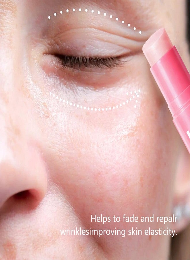 PDRN Pink Collagen Volume Multi Balm Stick - Collagen Wrinkle Stick Face & Body Balm for Under-Eyes, Neck, Forehead, Smile Lines, Lips | Plumping, Radiance, Line Care - Image 4