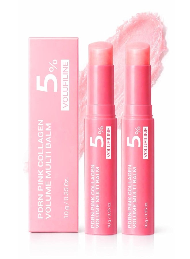 PDRN Pink Collagen Volume Multi Balm Stick - Collagen Wrinkle Stick Face & Body Balm for Under-Eyes, Neck, Forehead, Smile Lines, Lips | Plumping, Radiance, Line Care - Image 1