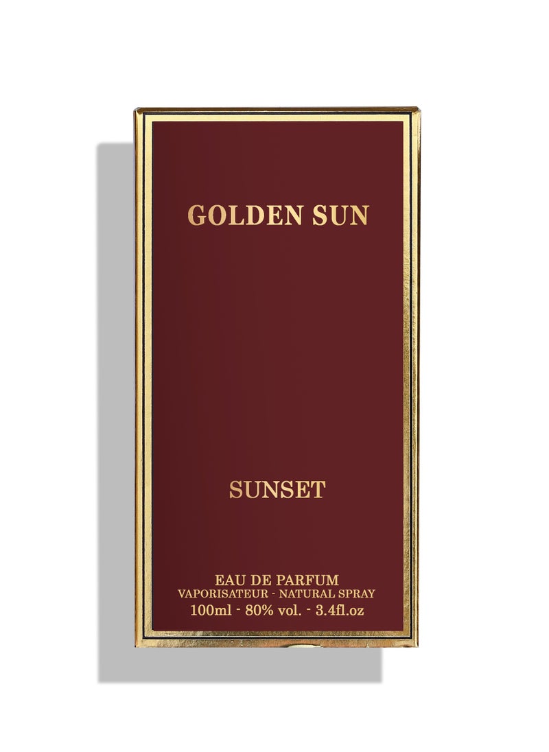 AMD Perfumes Golden Sun Sunset By AMD Perfumes Men and Women Fragrance EDP 100ml  - Image 4