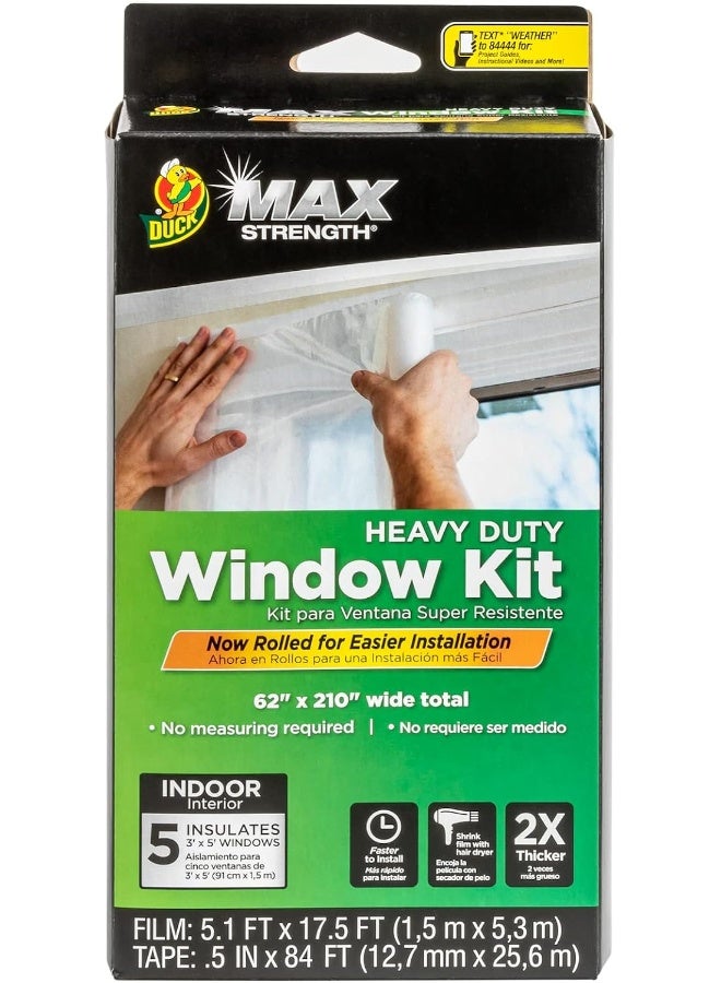 Duck Duck Brand 287455 MAX Strength Window Insulation Kit, Clear - Image 1