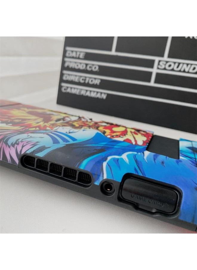 Hot Nintendo Switch Game Console Protective Cover IMD Painted Naruto TPU Soft Case Split-Model:Charcoal Zhilang Green Clothes