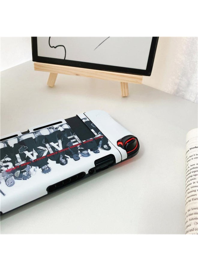 Hot Nintendo Switch Game Console Protective Cover IMD Painted Naruto TPU Soft Case Split-Model:Charcoal Zhilang Green Clothes