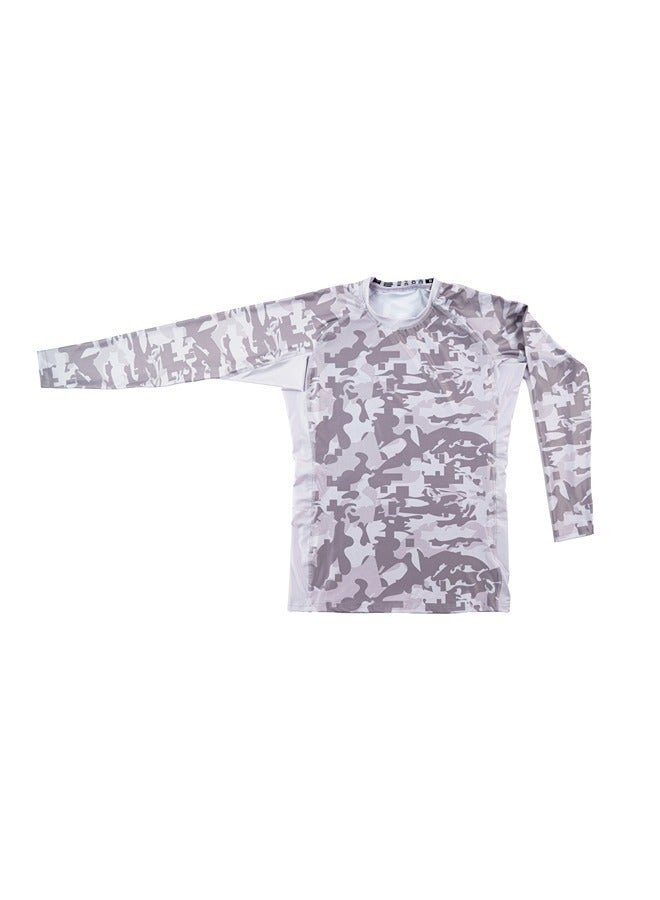 UAEJJ Jiu Jitsu Camouflage Long Sleeve Rash Guard for Kids | Martial Arts Dress for kids | Taekwondo Dress for kids | Dress for Martial Arts| Karate Dress for Kids - Image 1