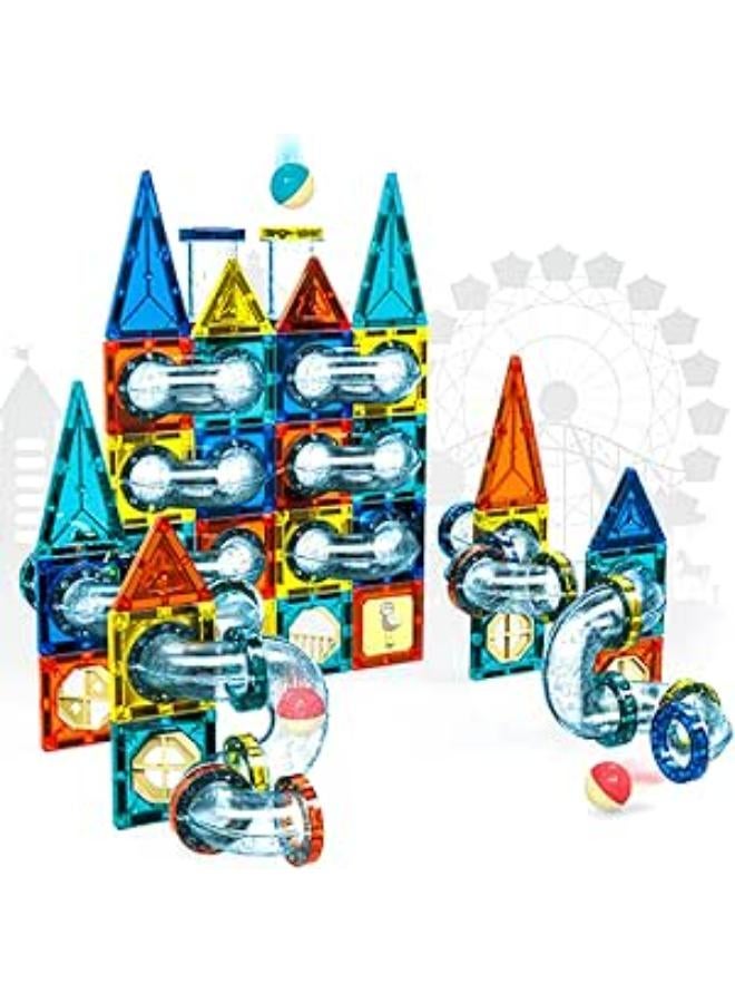 لعبة مكعبات بناء الأشكال الهندسية للأطفال - 42 قطعة - متعددة الألوان