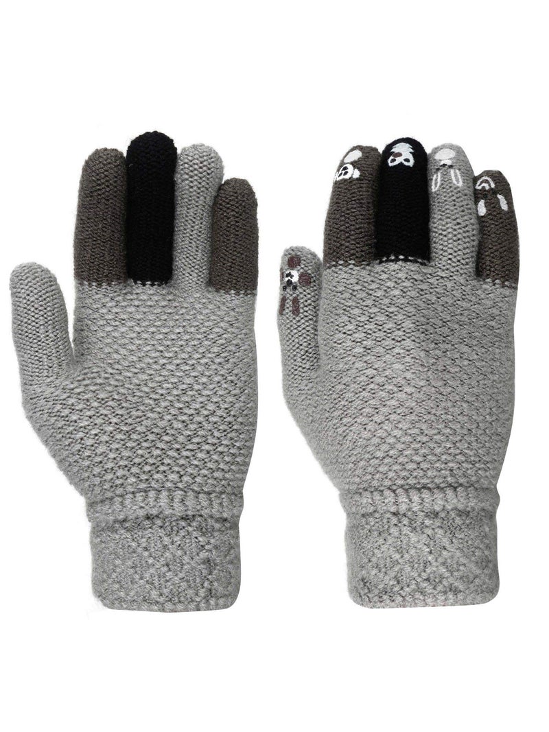 FabSeasons Acrylic Woolen Winter Gloves for Girls & Boys, fits for 5-8 years - Image 1