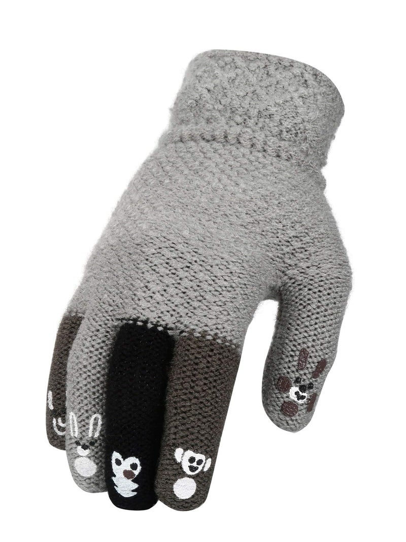 FabSeasons Acrylic Woolen Winter Gloves for Girls & Boys, fits for 5-8 years - Image 2
