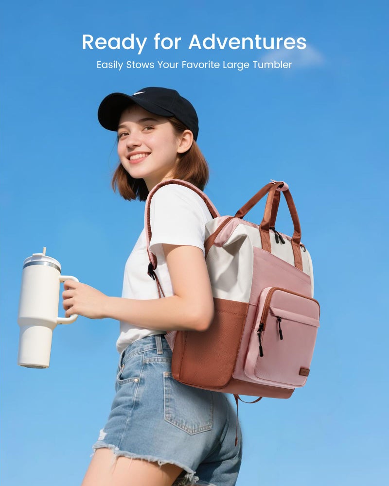 LOVEVOOK Laptop Backpack for Women, 15.6 Inch Travel Backpack for Work College Business, Water Resistant Teacher Nurse Bag with Large Capacity, School Bookbag Bags Cute Daypack for Woman Girls - Image 2