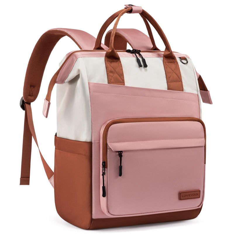 LOVEVOOK Laptop Backpack for Women, 15.6 Inch Travel Backpack for Work College Business, Water Resistant Teacher Nurse Bag with Large Capacity, School Bookbag Bags Cute Daypack for Woman Girls - Image 1