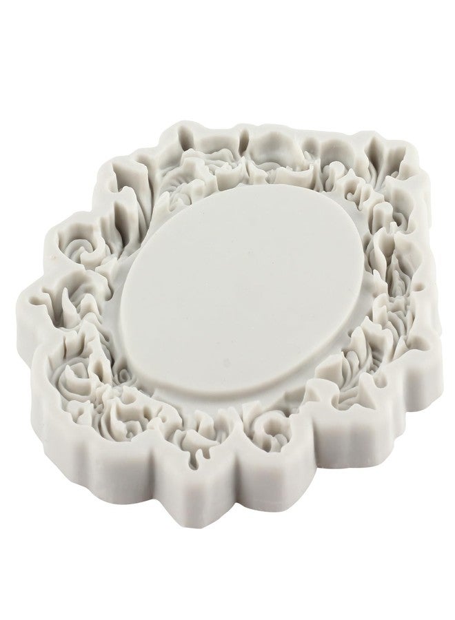 YANQINMS Baroque Photo Frame Fondant Molds Picture Frames Silicone Mold Vintage Frame Chocolate Candy Mold For Birthday Wedding Cake Decorating Cupcake Topper Gum Paste Polymer Clay - Image 3