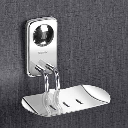 Plantex Metro Platinum Stainless Steel Soap Dish/Soap Stand/Bathroom Soap Holder/Bathroom Accessories - Image 1