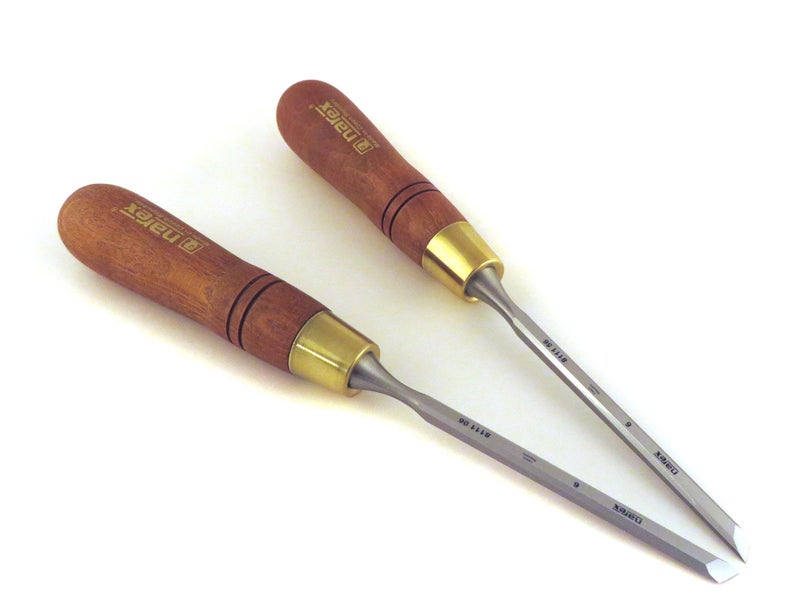 Narex Right & Left 6 mm 1/4" Skew Paring Chisels 811106/811156 - Image 1