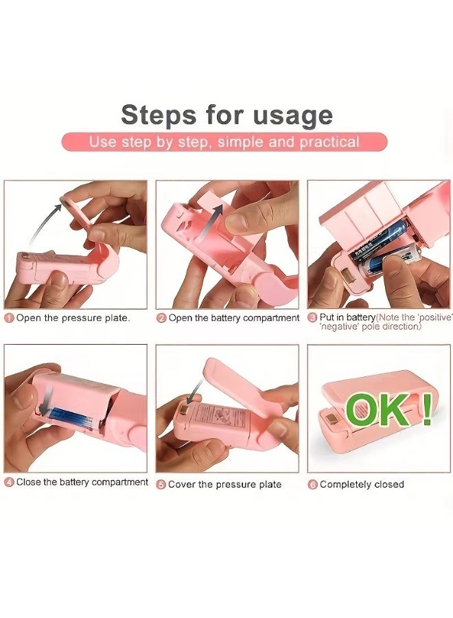 Goolsky 1pc Compact Manual Vacuum Sealer Machine with Digital-like Interface - Heavy-Duty Plastic Construction, ( Not Included) for Freshness, Shelf Life Extension - Ideal for Home, Restaurants, Food Trucks, Travel - Easy-to-Use, Space-Saving & Portable Food Saver with One-Touch Operation, No Preheating Required, Ideal for Snacks,, Meat, Vegetables, Bread, Vacuum Sealer for Food, Kitchen Vacuum Sealer, Upright Vacuum Sealer Machine - Image 5