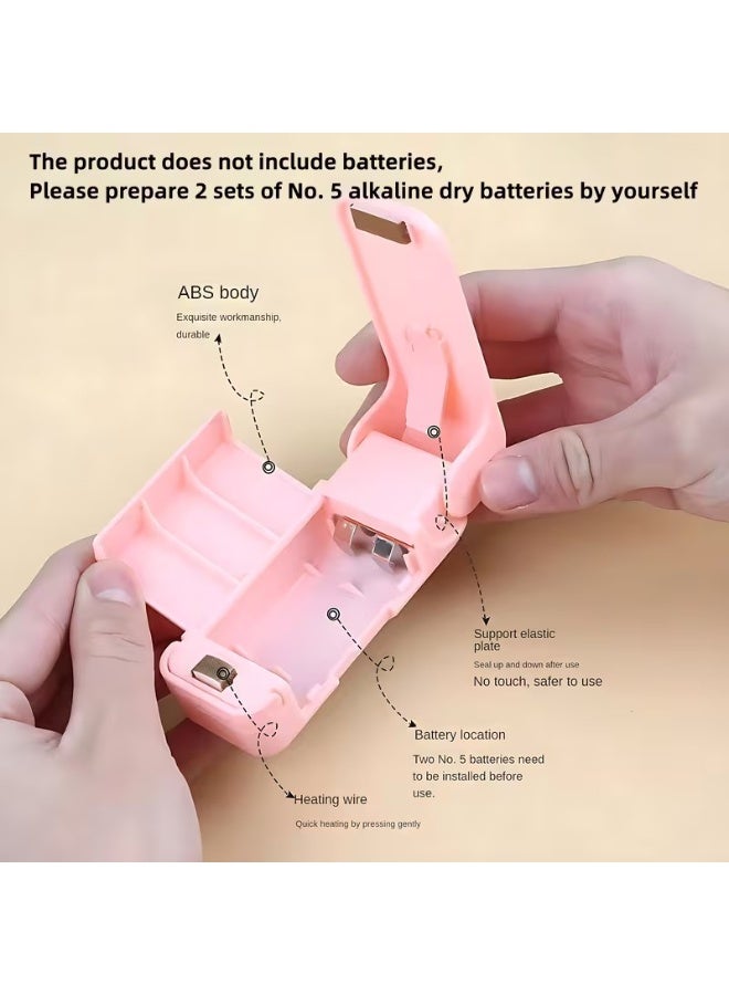 Goolsky 1pc Compact Manual Vacuum Sealer Machine with Digital-like Interface - Heavy-Duty Plastic Construction, ( Not Included) for Freshness, Shelf Life Extension - Ideal for Home, Restaurants, Food Trucks, Travel - Easy-to-Use, Space-Saving & Portable Food Saver with One-Touch Operation, No Preheating Required, Ideal for Snacks,, Meat, Vegetables, Bread, Vacuum Sealer for Food, Kitchen Vacuum Sealer, Upright Vacuum Sealer Machine - Image 3