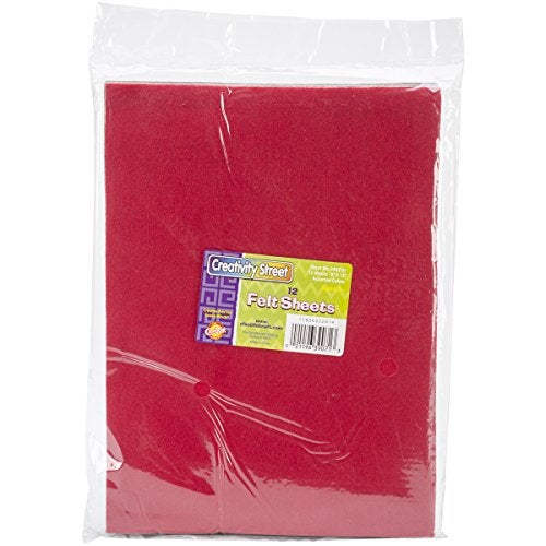 Creativity Street Felt Sheets 9 by 12Inch Assorted Color 12Pack - Image 1