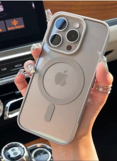 Generic iPhone 16 Pro Max  Grey Case, Camera Control Compatible with MagSafe, Camera Protection, Shockproof Thin Cover, Resists Yellowing and Scratches, Magnetic Phone Case for iPhone 16 Pro Max Titanium Grey case  - Image 3