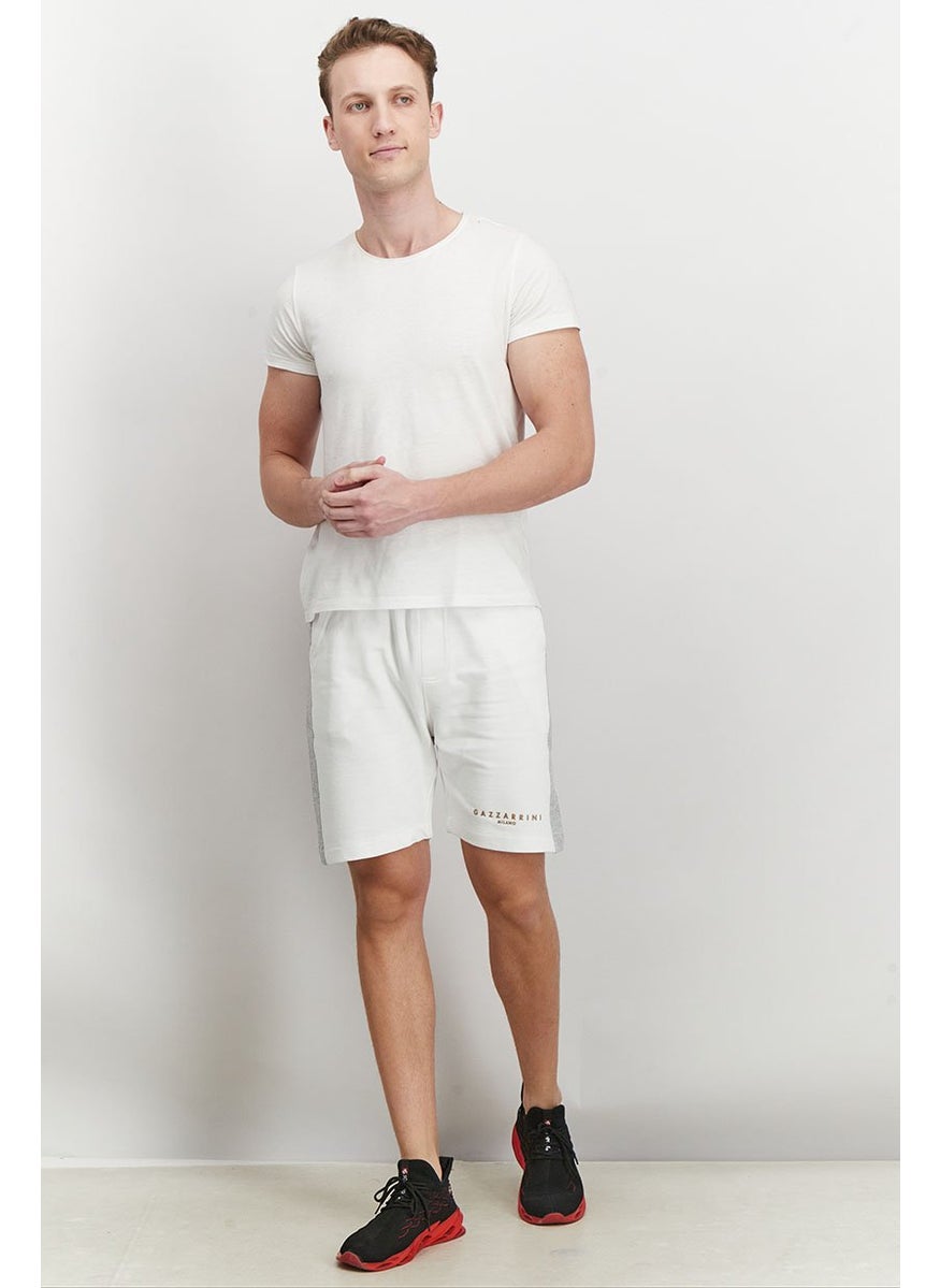 Gazzarrini Men Drawstring Basic Short, White  - Image 4