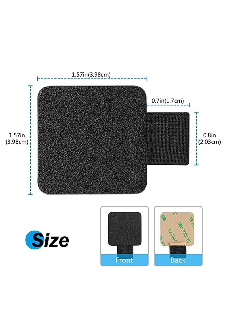 Generic - 【10 Pack】 Self Adhesive Pen Loop Holder, for Dairy Notebooks Journals Planners, Elastic Stick On Pen Holder Stylus Loop -Black - Image 1