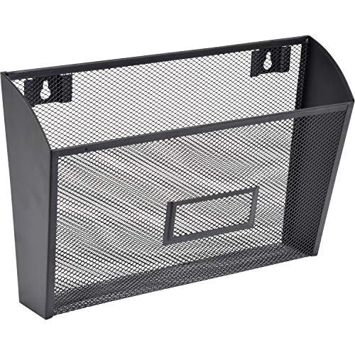 Lorell Black Mesh Wire Wall Pocket - Image 4