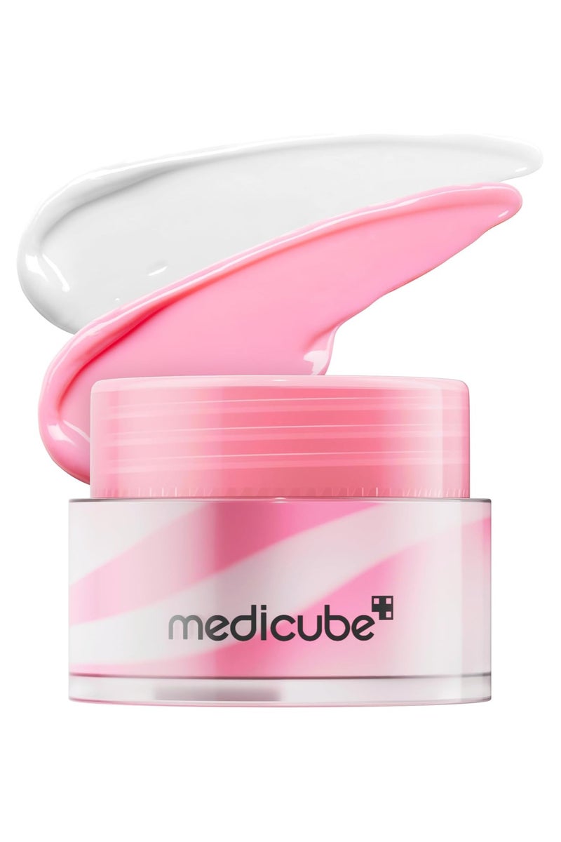 ميديكيوب PDRN قناع نوم الشفاه بلم مشرق. السلمون PDRN، الكولاجين، زبدة الشي للشفتين الناعمة، الرطوبة الطويلة الأمد، العناية بالشفتين الليلية واليومية، العناية بالبشرة الكورية 0.35 أوقية. - Image 1