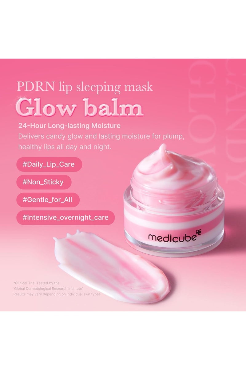 ميديكيوب PDRN قناع نوم الشفاه بلم مشرق. السلمون PDRN، الكولاجين، زبدة الشي للشفتين الناعمة، الرطوبة الطويلة الأمد، العناية بالشفتين الليلية واليومية، العناية بالبشرة الكورية 0.35 أوقية. - Image 2