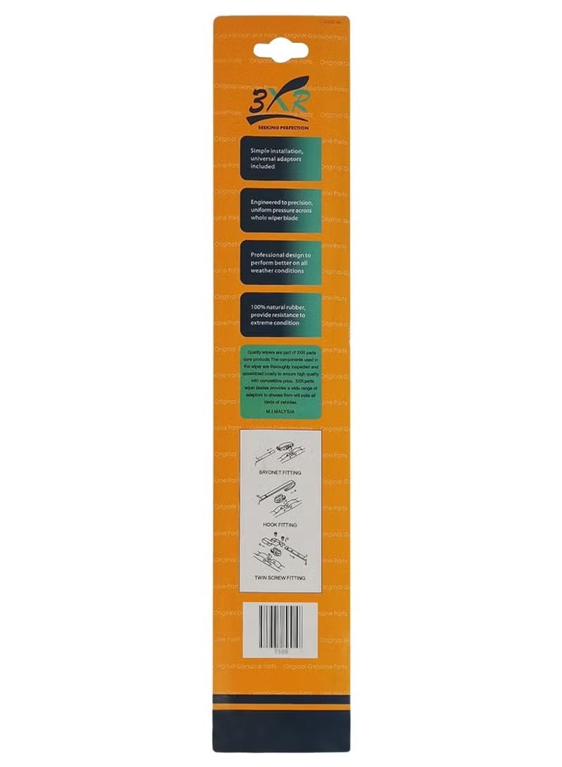 3xr 2 Pcs Car Wiper Blades 14" 350mm. High Quality Universal Wiper Blades Set - Image 3