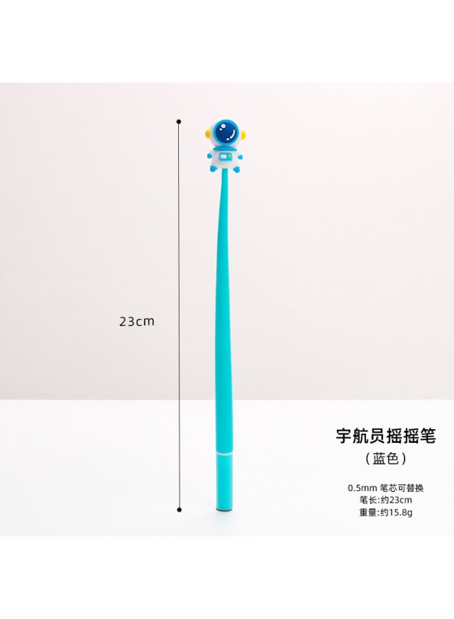 HELPS Creative Astronaut Soft Silicone Gel Pen For Primary School Students Cute Shake Pen Cartoon Shake Pen Learning Stationery Gifts - Image 1