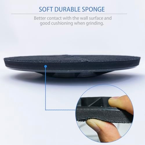 HDongany 9 Inch 8 Hole Drywall Sanding Pad for Drywall Sander, Replacement Backing Pad Used with Hook and Loop Grinding Polishing Sanding Disc - Image 4
