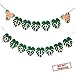 OU RUI Hawaiian Party Happy Birthday Banner for Tropical Luau Party Palm Leaf Decorations - Image 2