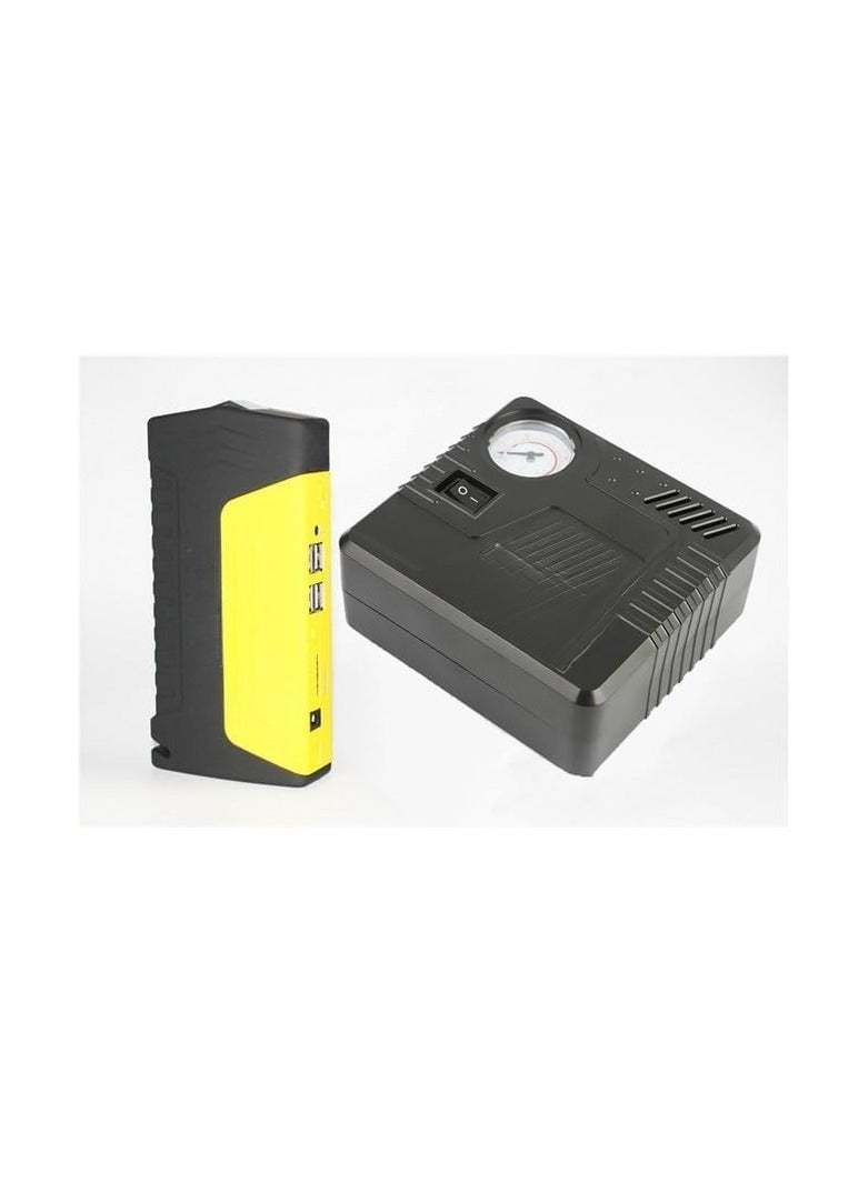 99800mAh Portable Car Power Bank with Air Compressor – Emergency Jump Starter and Tire Inflator - Image 1