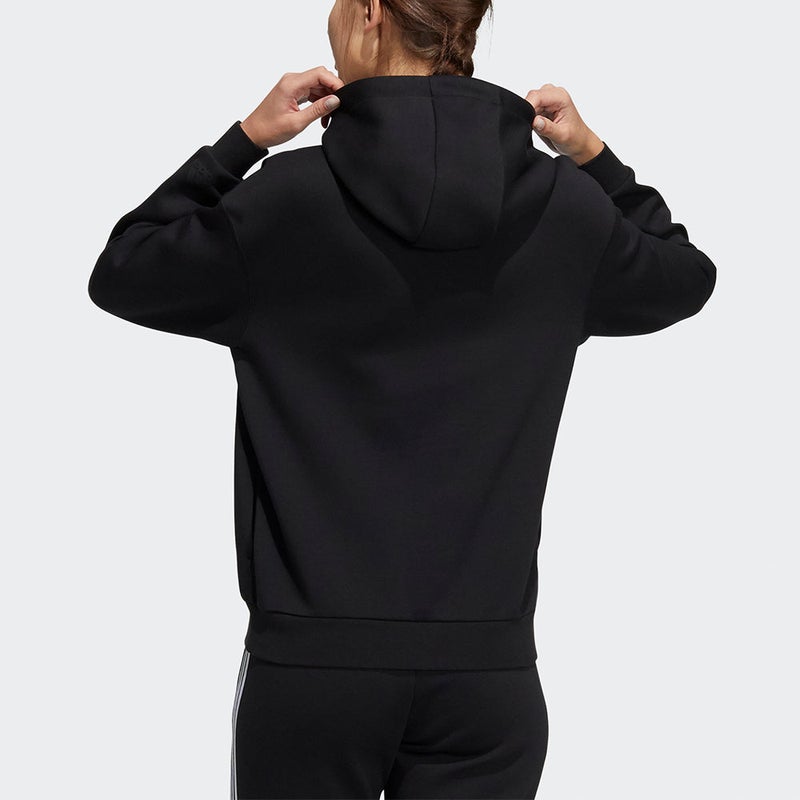 Adidas (WMNS) adidas Fi Sweater Hoodies 'Black Pink' - Image 3