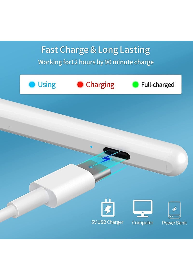 Generic - Stylus Pen for Apple iPad, iPad Pencil, Ultra High Precision & Sensitivity, Palm Rejection, Prevents False ON/Off Touch, Power Display Tilt Sensitivity, Magnetic Adsorption (2018-2020) - Image 1
