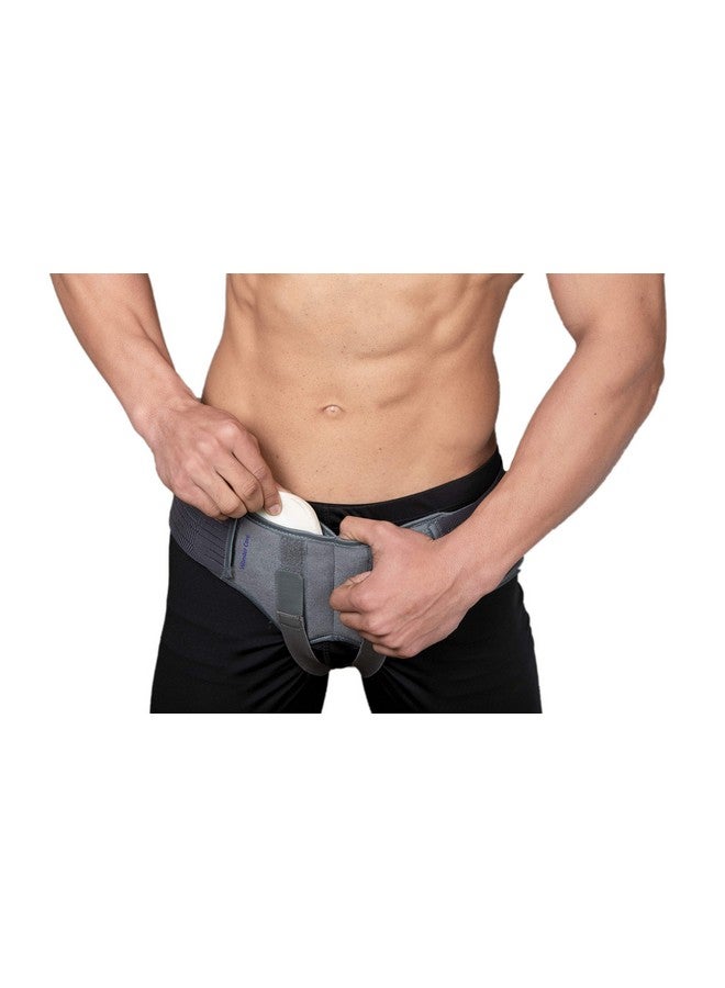 Wonder Care Hernia Support Belt Truss Brace For Single/Double Inguinal Hernia Pain Relief With Two Removable Compression Pads (M: 32"-36")  - Image 5