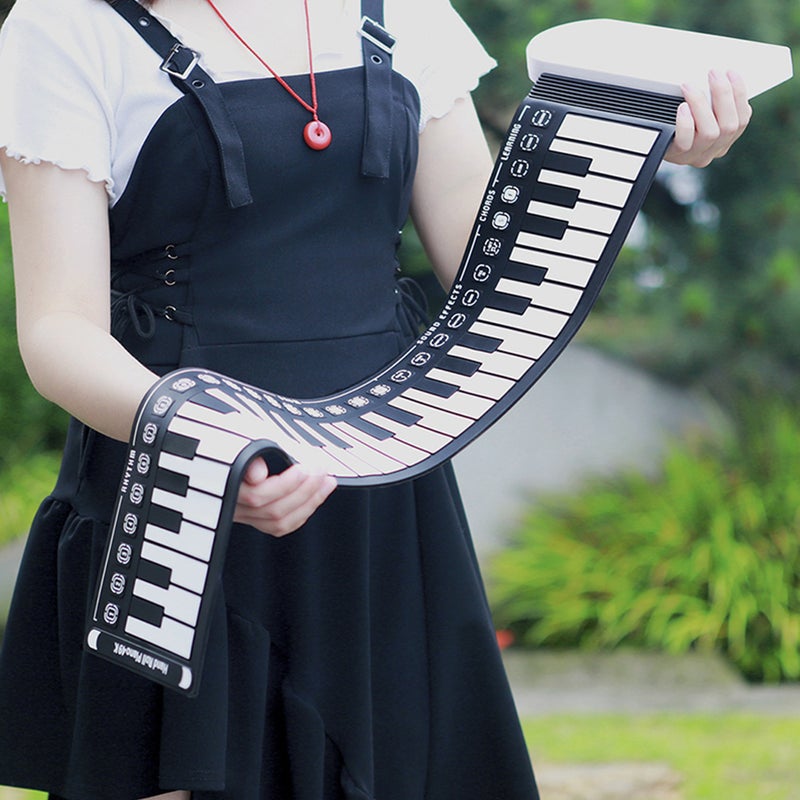 Silicone 49-keys Foldable Roll- Piano Portable Roll-up Keyboard Piano - Image 5