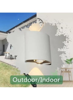 HUA QIANG WANG Modern Outdoor Aluminium Wall Light 3.1 INCH, 2W LED Wall Light, Warm White 3000K, AC 85-265V, IP65 Waterproof Up and Down Wall Lights for Living Room, Bedroom, Balcony, Garden  - Image 4