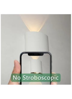 HUA QIANG WANG Modern Outdoor Aluminium Wall Light 3.1 INCH, 2W LED Wall Light, Warm White 3000K, AC 85-265V, IP65 Waterproof Up and Down Wall Lights for Living Room, Bedroom, Balcony, Garden  - Image 5