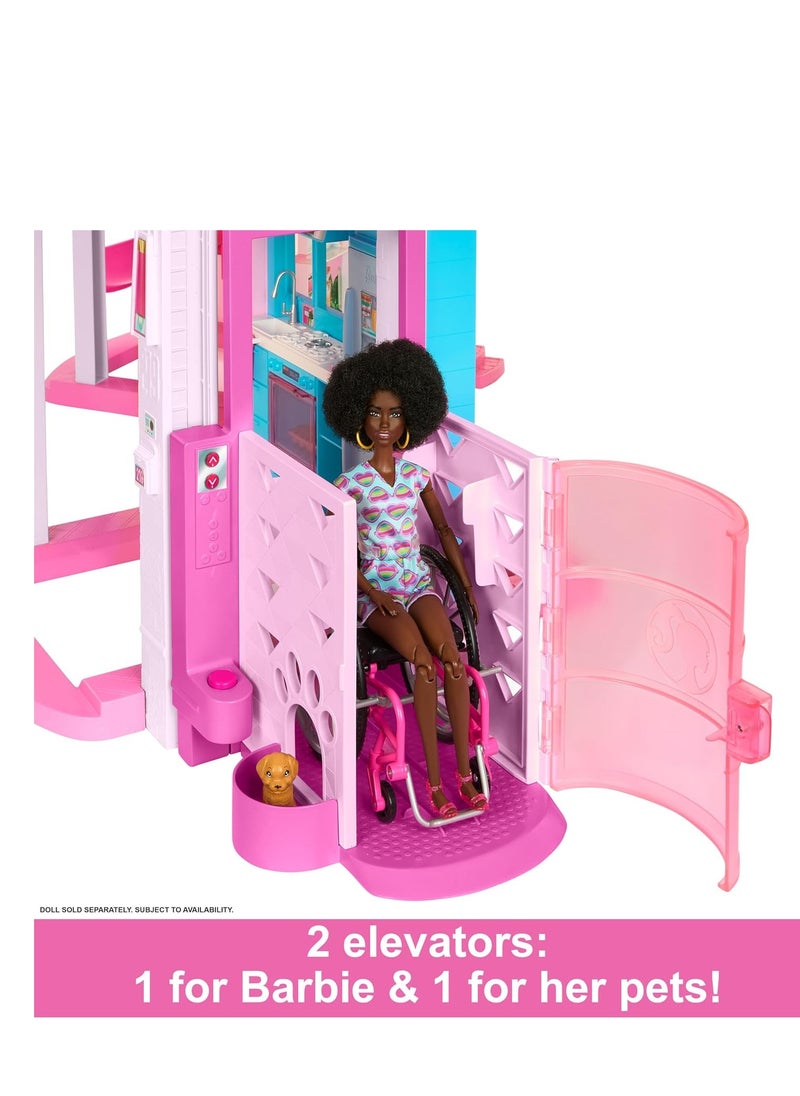 Barbie Barbie Dreamhouse Pool Party Doll House HMX10  - Image 5