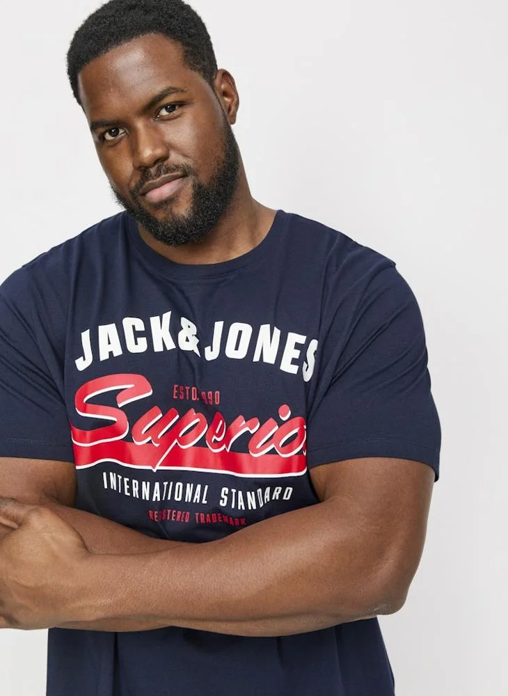 JACK & JONES Graphic Crew Neck Regular Fit T-Shirt