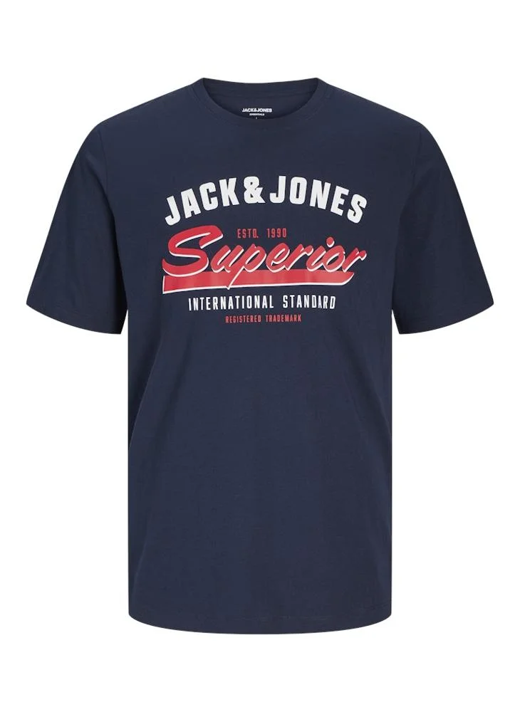 JACK & JONES Graphic Crew Neck Regular Fit T-Shirt