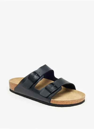 Le Confort Men Buckle Detail Slip-On Sandals