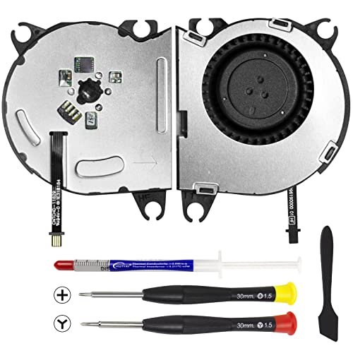 S-Union New Internal Cooling Fan Replacement for Nintendo Switch NS HAC-001 2017 Console (with Thermal Paste, Screwdriver and Spatula) - Image 1