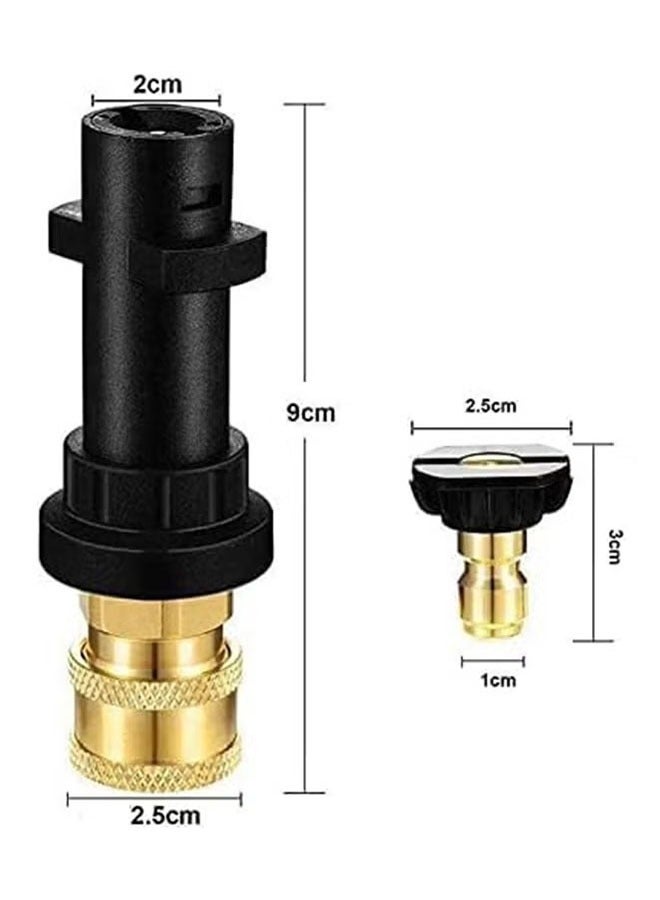 Pressure Washer Gun Adapter with 1/4 inch Quick Connect Fitting and 5 Pack Spray Nozzle Tips Sets Multiple Degrees Brass Female Pressure Washer Accessories Compatible Karcher K2, K3, K4, K5, K6, K7 - Image 4