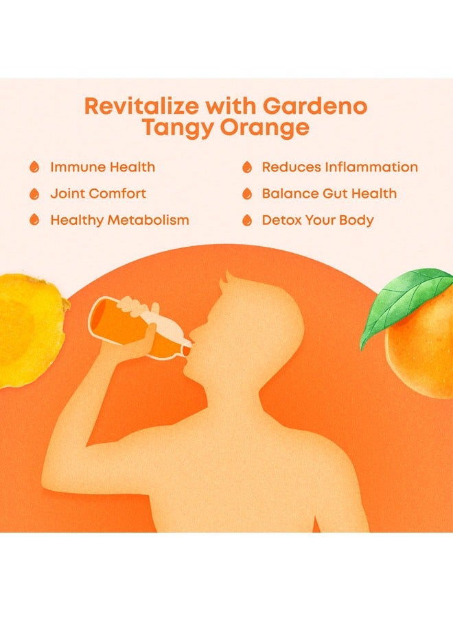 غاردينو جاردنو تنجي اورنج - مزيج مشروب الكركم والزنجبيل لتعزيز المناعة مع نكهة البرتقال الطبيعية - 20 كيسًا 4 جم لكل كيس - Image 4