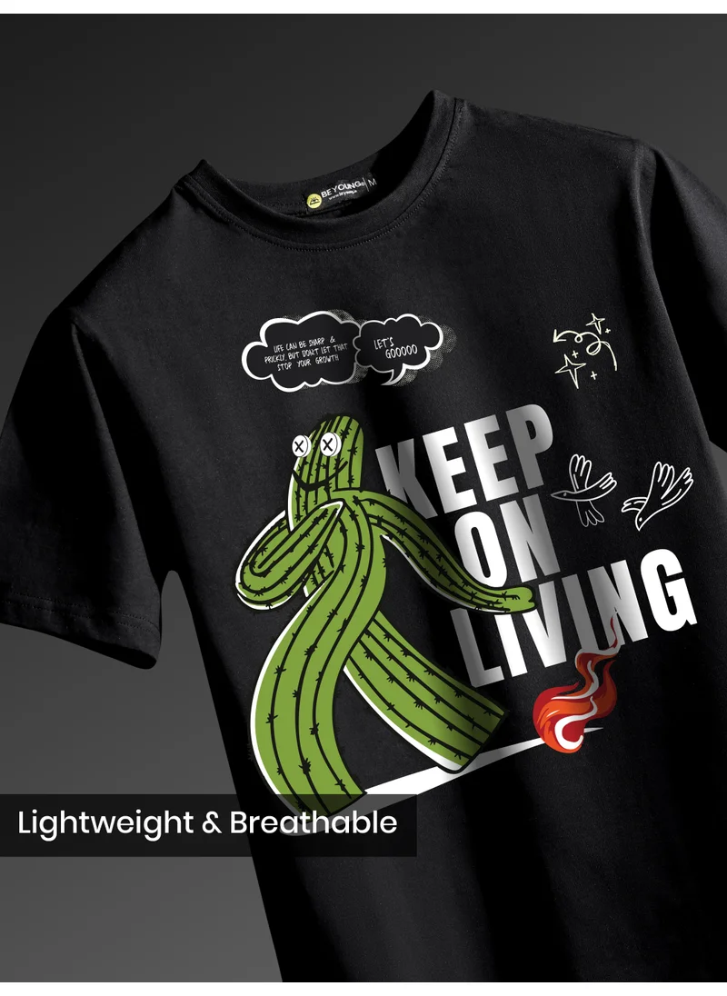 بيونغ Keep On Living Printed T-Shirt