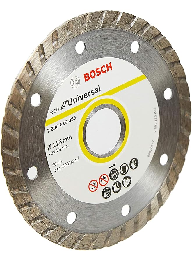 BOSCH Eco For Universal Diamond Cutting Disc For Small Angle Grinders 1 Piece 115 Mm Diameter - Image 1