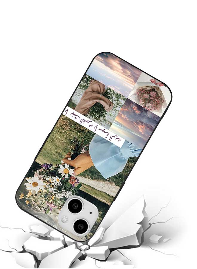 Okteq TPU Protection and Hybrid Rigid Clear Back Cover Case Cloud Girl for Apple iPhone 14  - Image 5