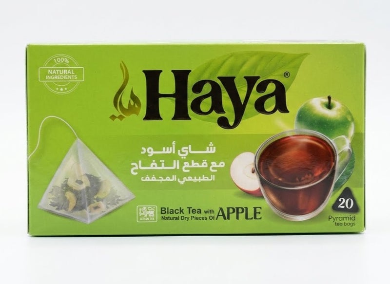 Black tea with natural apple, 20 bags